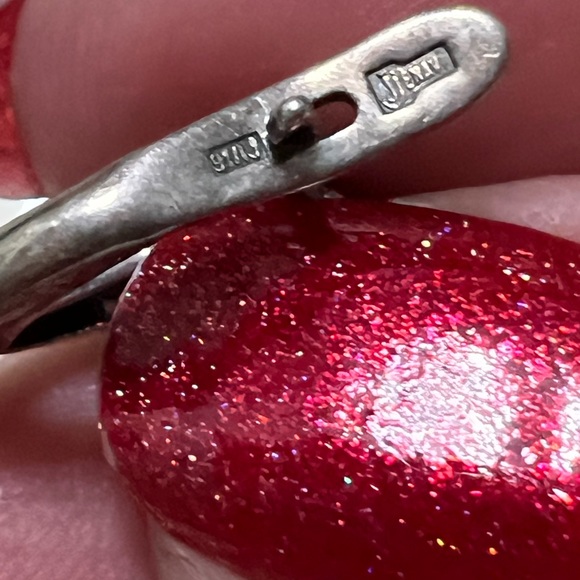 Just in- Jenavi vintage sterling and cz drop earrings - Picture 4 of 6